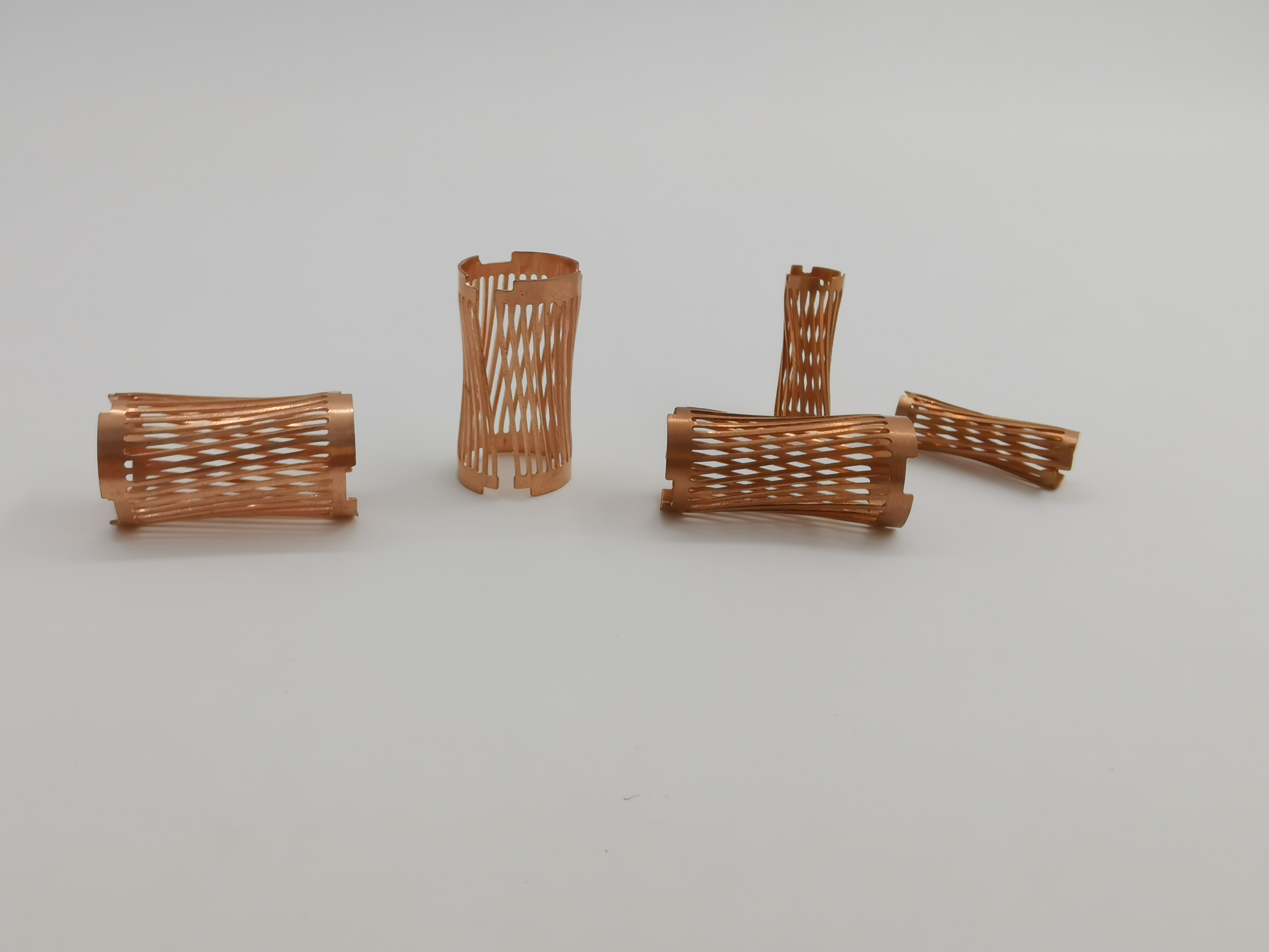 Red copper drum spring, oblique spring, silver plated for new energy vehicles/EV car charging stations